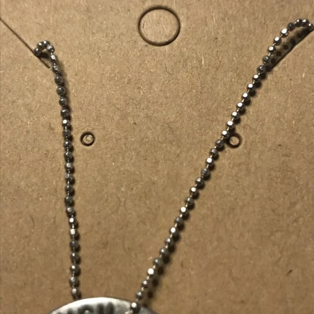 Live Love Laugh Disc 925 Sterling Silver Bead Ball Chain  16